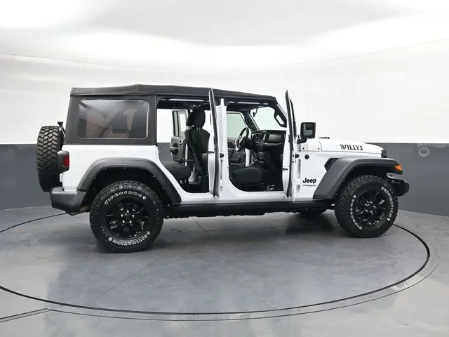 Used 2022 Bright White Clearcoat Jeep Unlimited Willys image 33