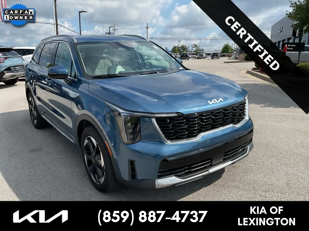 Used 2025 Mineral Blue Kia EX image 1