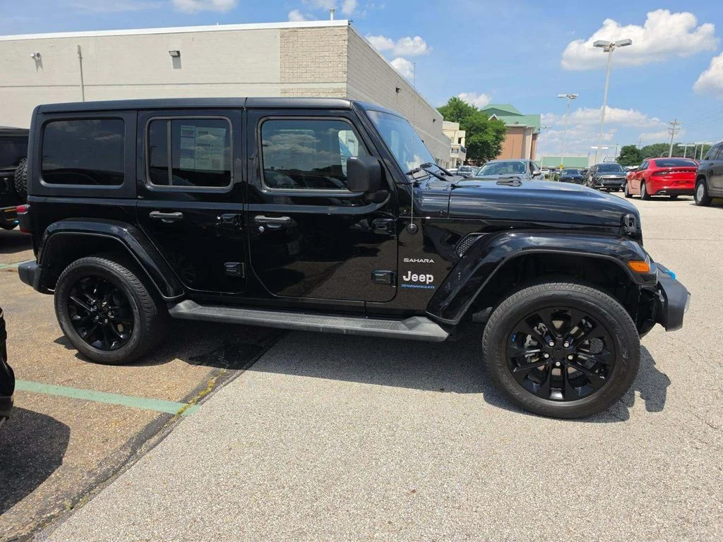 Used 2023 Black Jeep Sahara 4xe image 3
