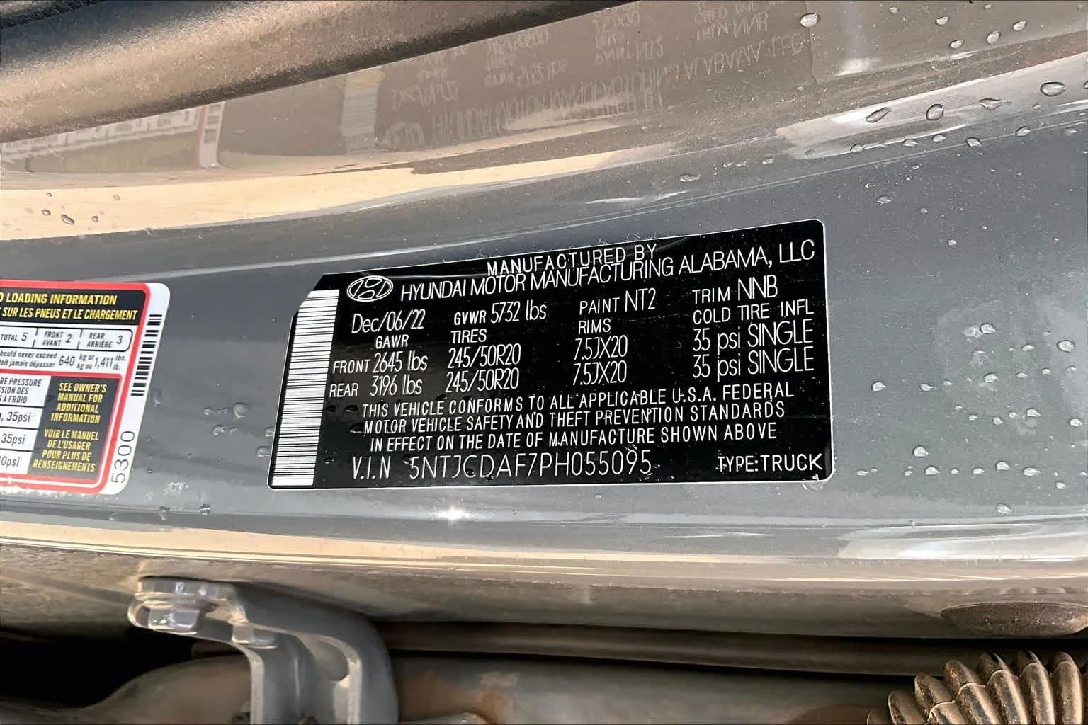 Used 2023 Hampton Gray Hyundai NIGHT image 28