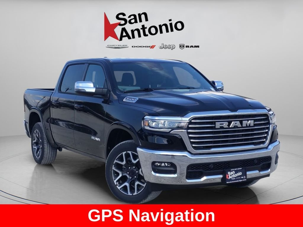New 2026 Diamond Black Crystal Pearl-Coat Exterior Paint RAM Laramie image 2