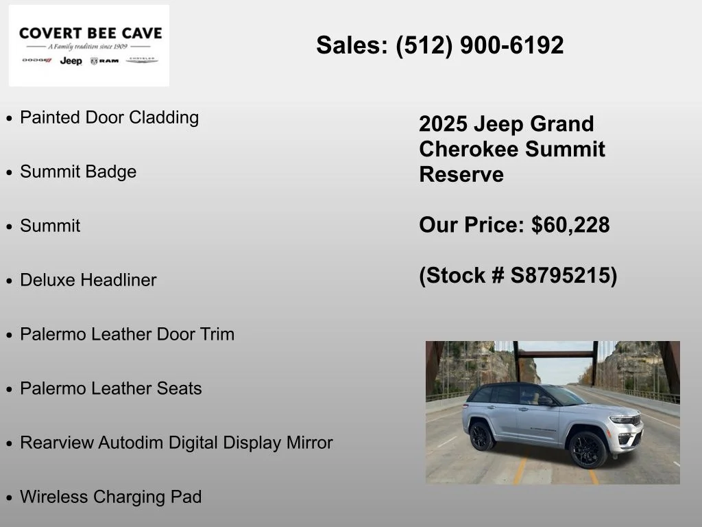 New 2025 Silver Zynith Exterior Paint Jeep Summit Reserve image 24