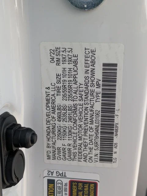 Used 2022 White Honda Touring image 31