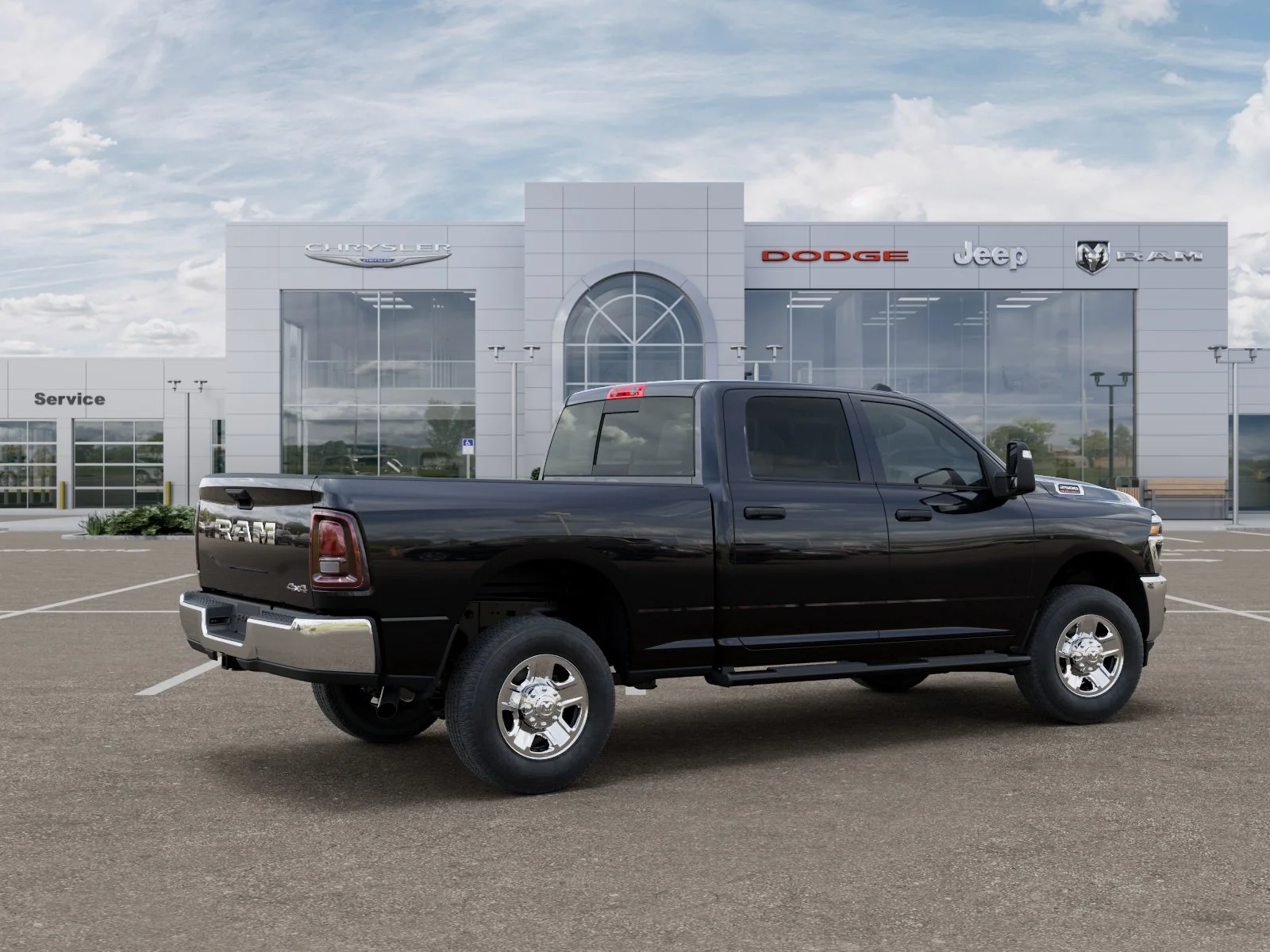 New 2026 Diamond Black Crystal Pearl-Coat Exterior Paint RAM Tradesman image 32