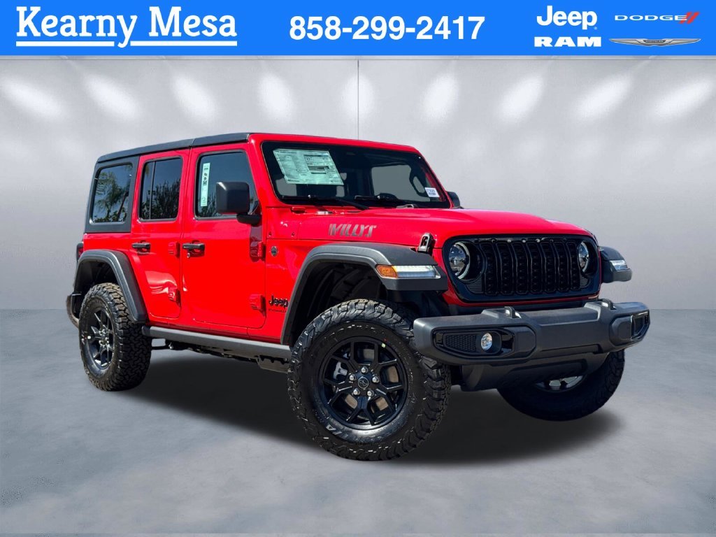 New 2027 Jeep Wrangler Willys 4-door in San Diego #270025 | Kearny