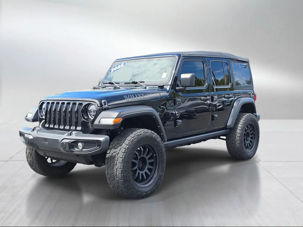 Used 2022 Black Clearcoat Jeep Unlimited Willys image 7