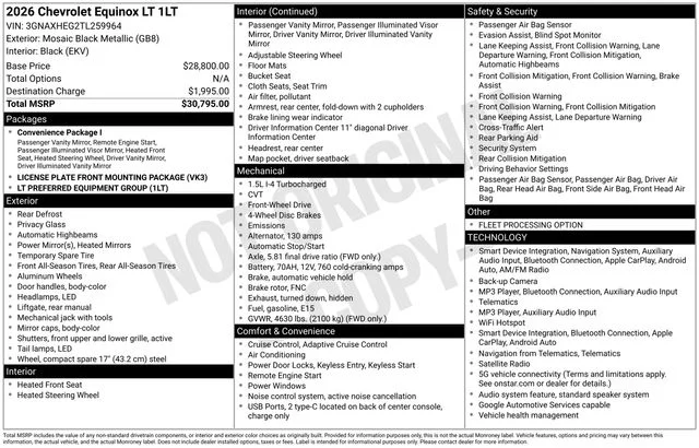 Used 2026 Black Chevrolet LT image 35
