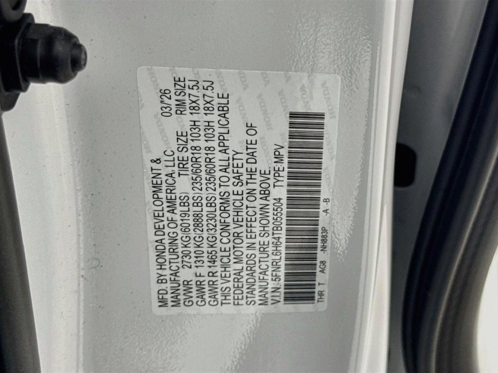 Certified Used 2026 Platinum White Pearl Honda EX-L image 43