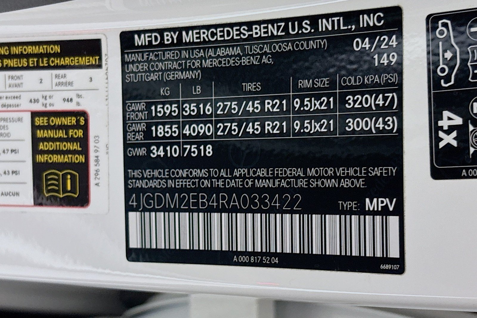 Certified Used 2024 Polar White Mercedes-Benz 450 image 25