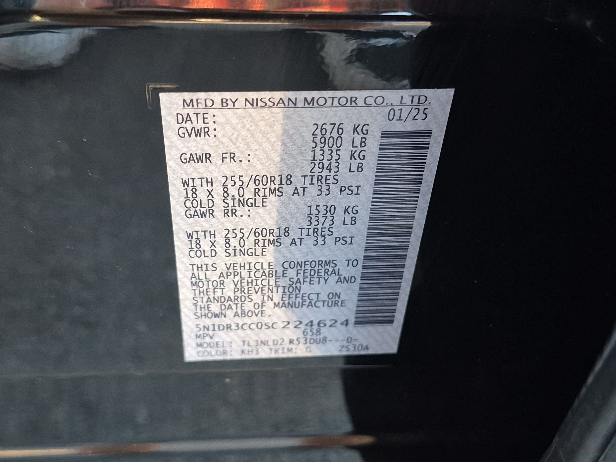 Used 2025 Black Nissan SL image 34