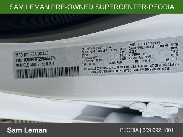 Used 2023 White Ram Limited image 32