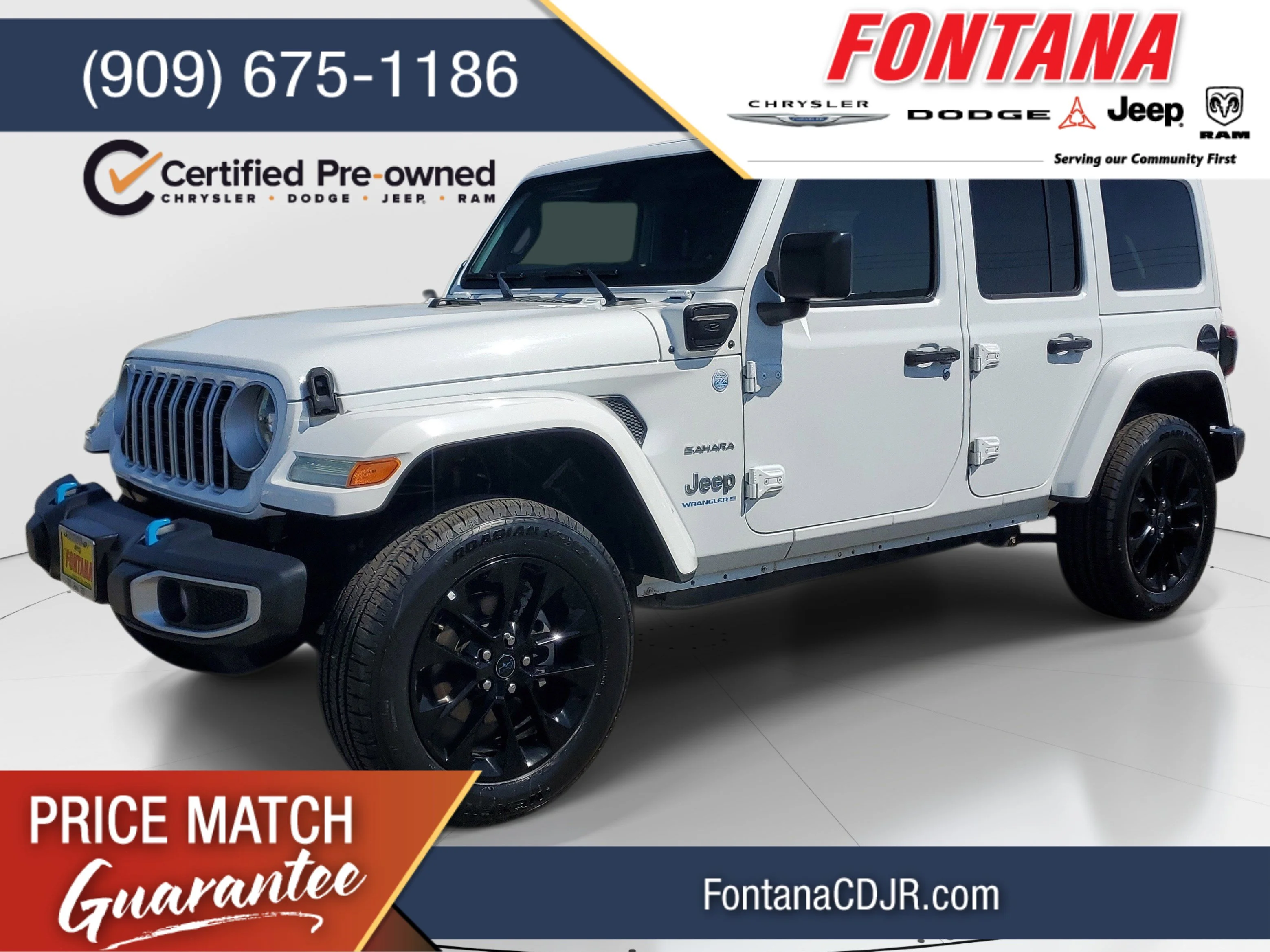 Used 2024 White Jeep Sahara 4xe image 1