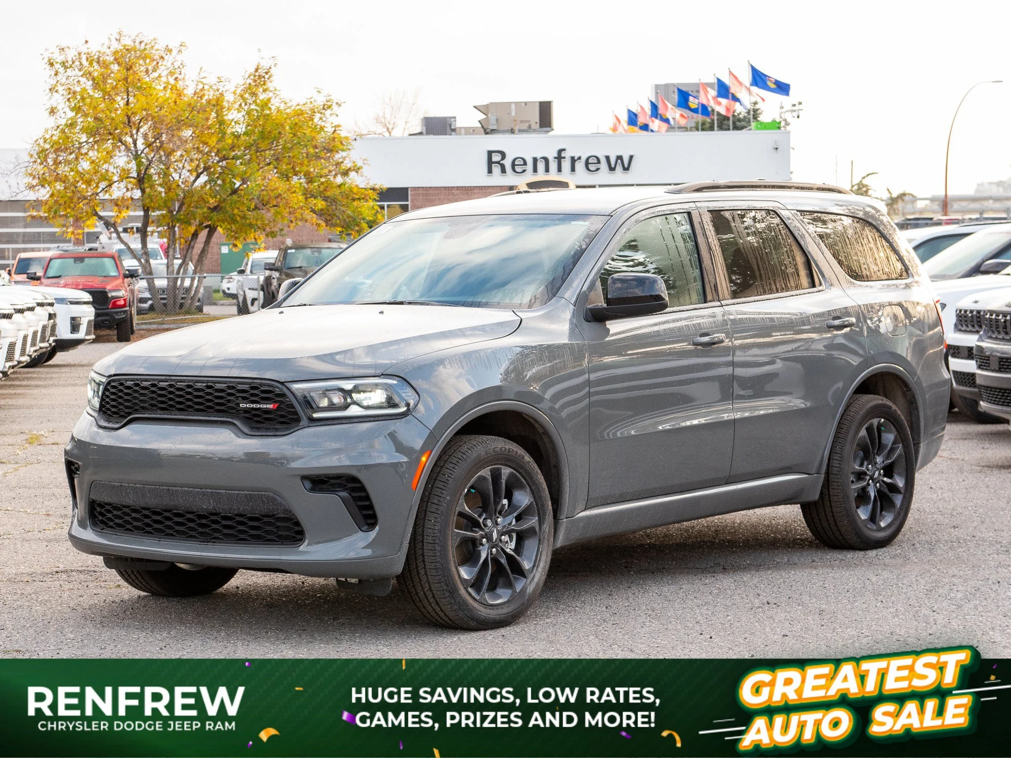 New 2026 Grey Dodge GT* AWD, Trailer Tow Group, Navigation, Heated Seats/Wheel image 1