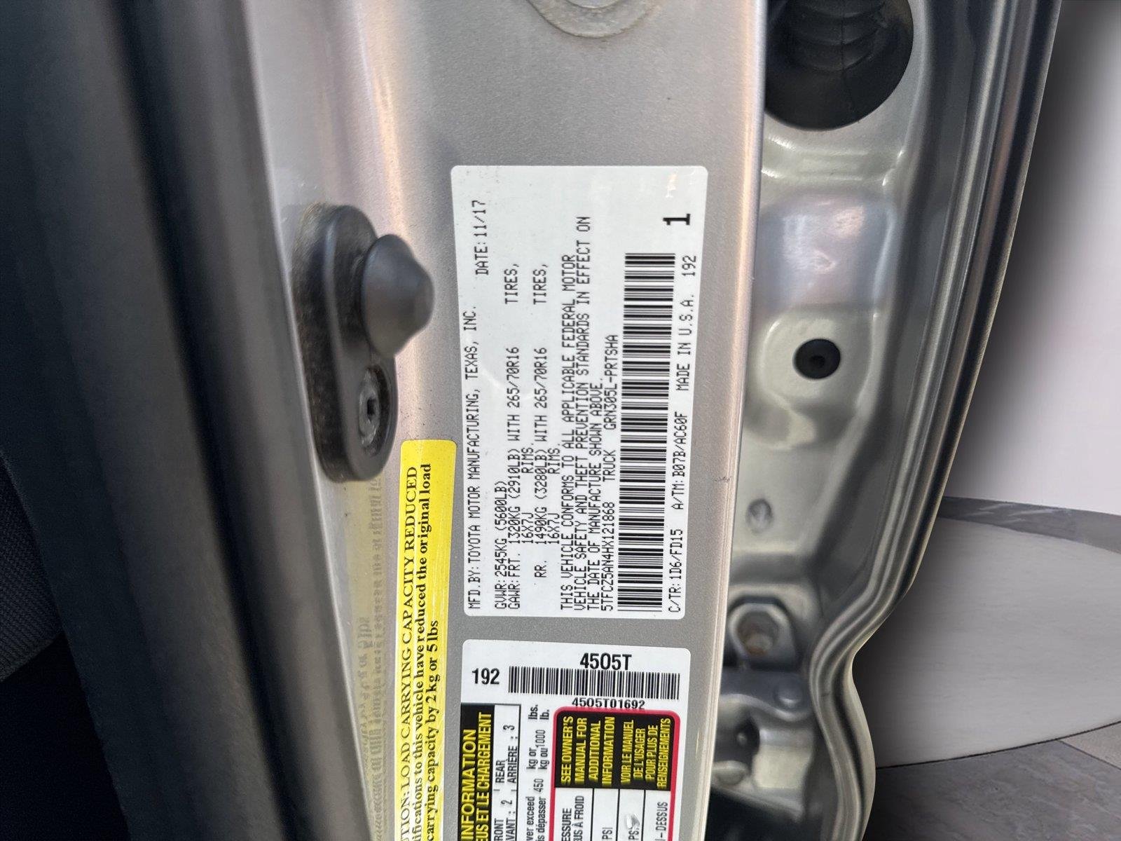 Used 2017 Silver Sky Metallic Toyota TRD Off-Road image 36