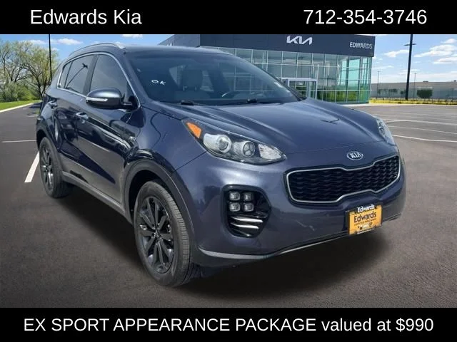 Used 2019 Blue Kia EX image 1