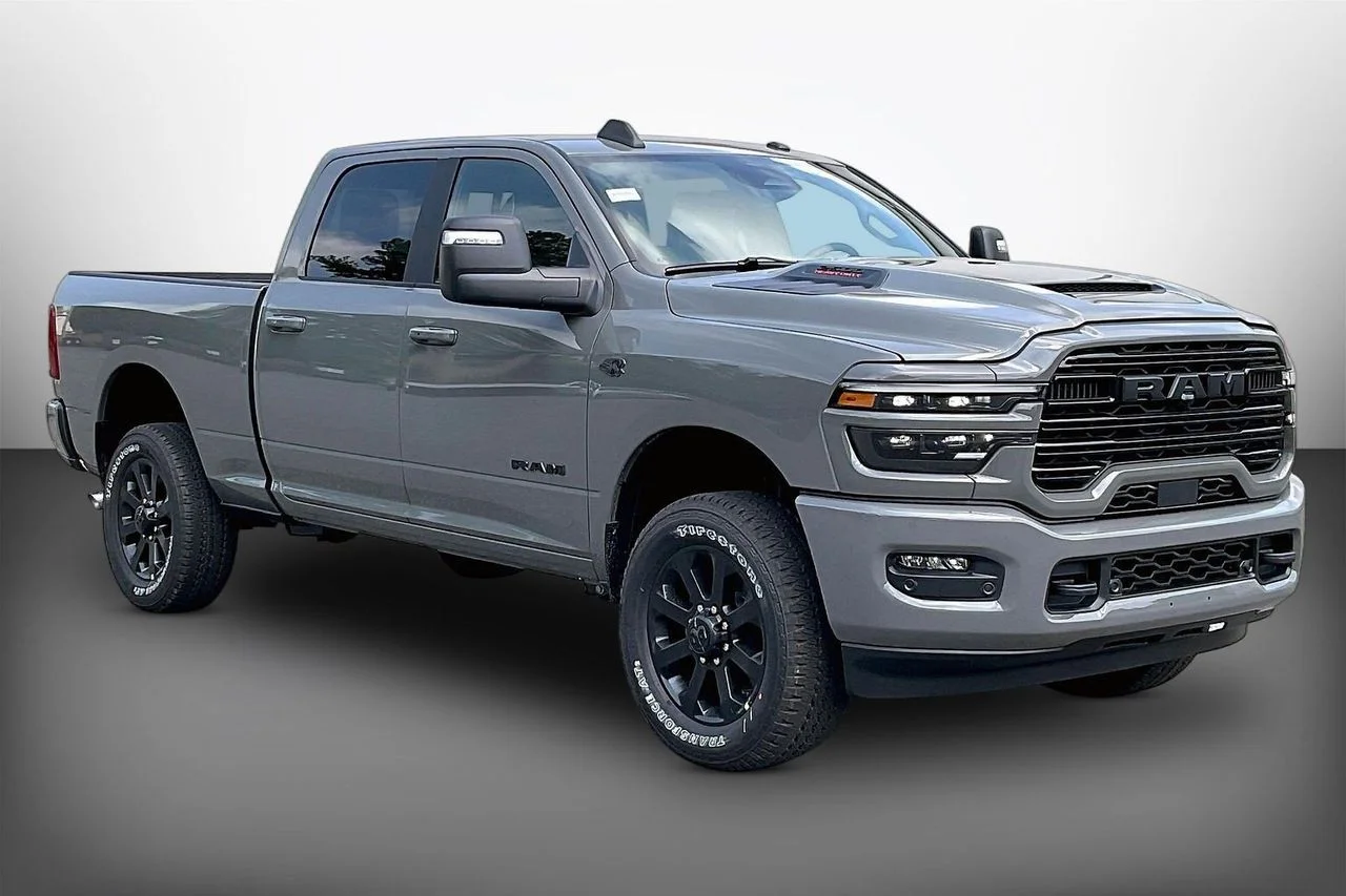 New 2027 Ceramic Gray Clear-Coat Exterior Paint RAM Laramie image 2