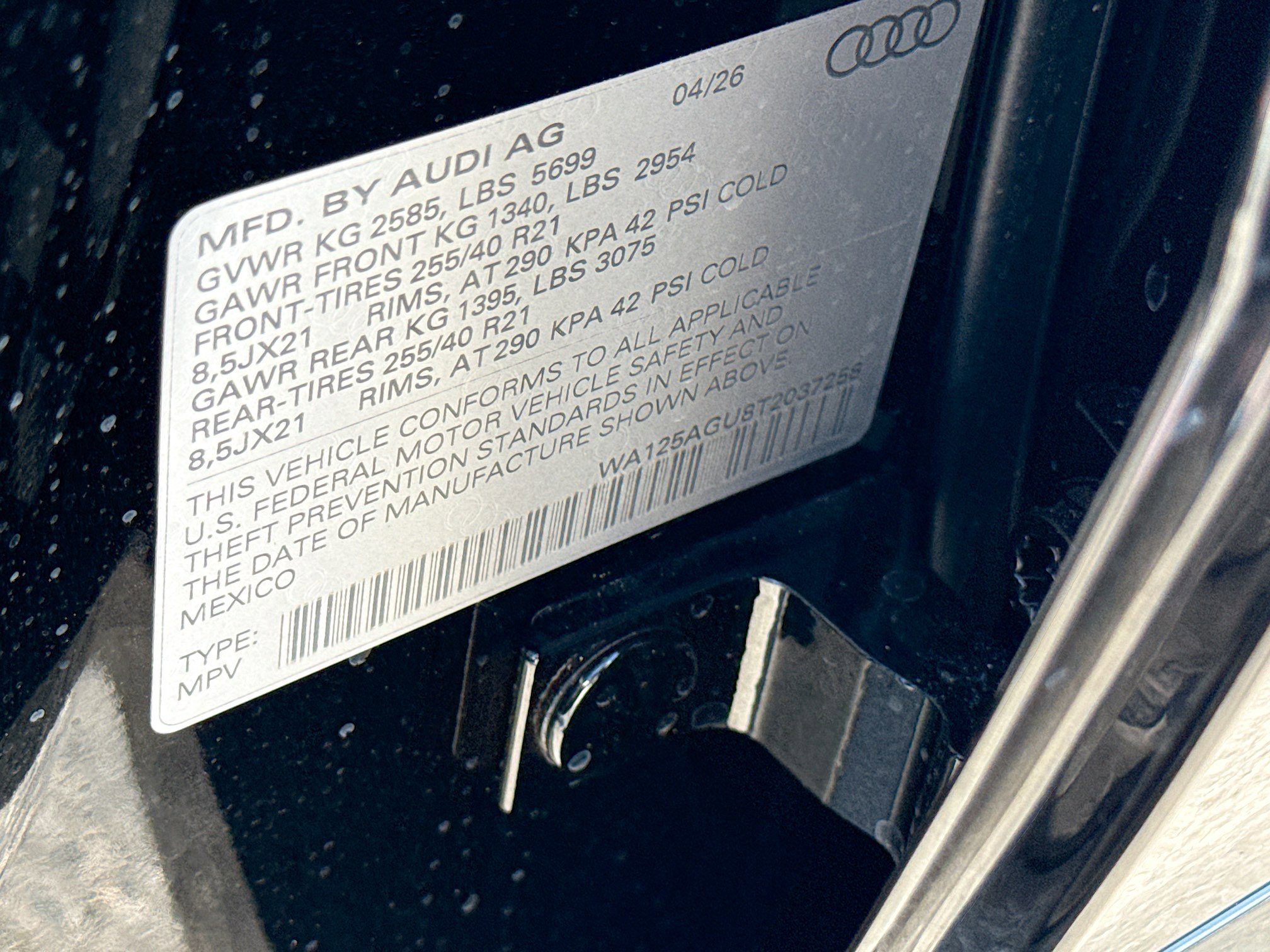 New 2026 Mythos Black Metallic Audi Premium Plus image 42
