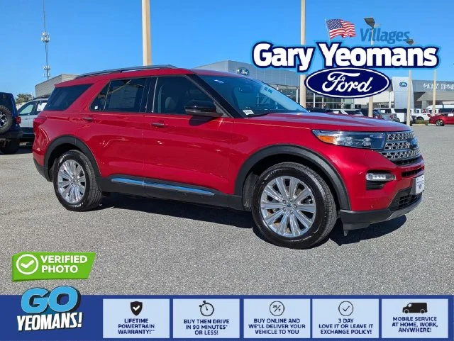 Certified Used 2022 Rapid Red Metallic Tinted Clearcoat Ford Limited image 1