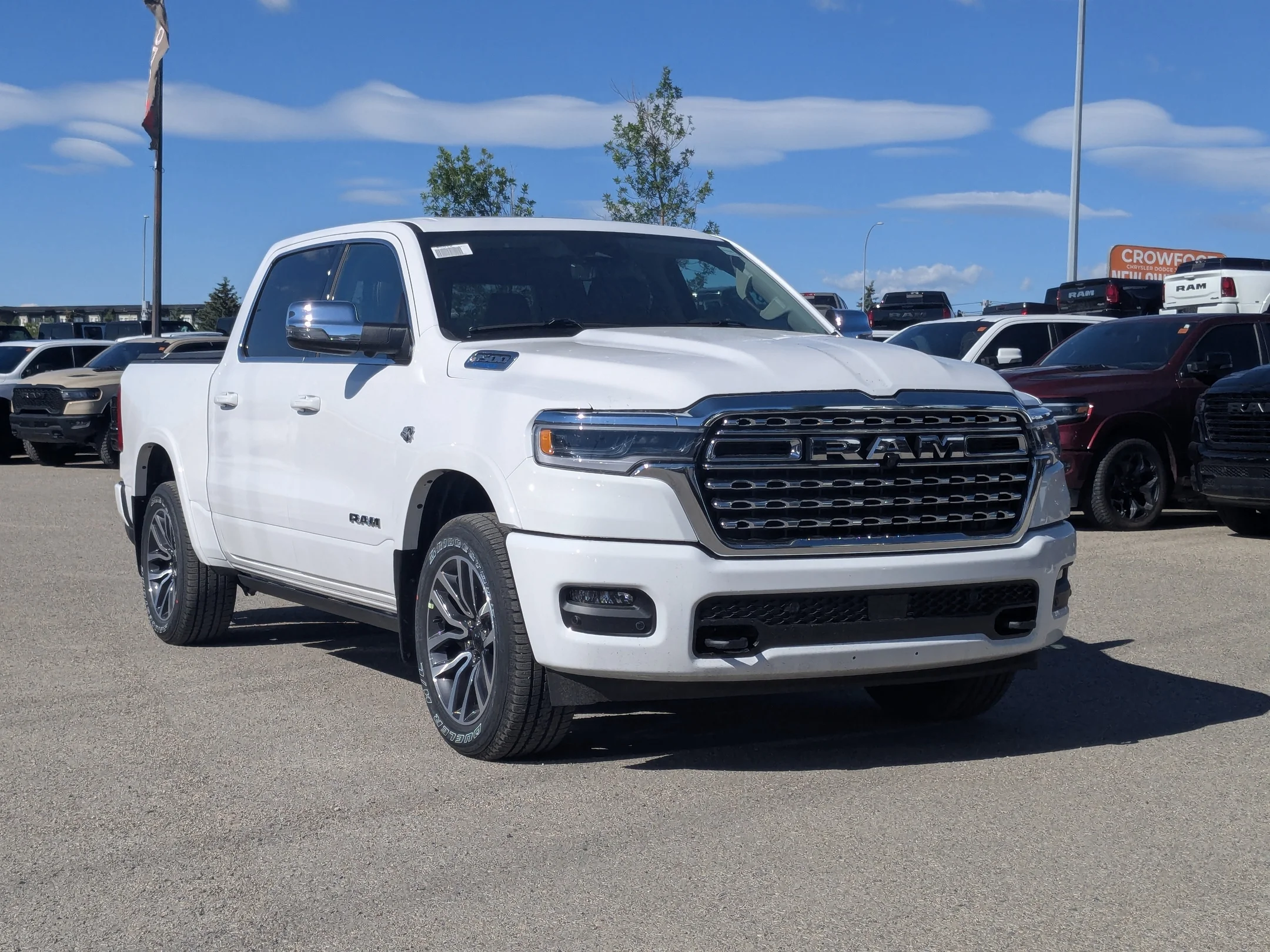 New 2026 White RAM Limited Longhorn - - 4x4 - Longhorn Leather - Body-Color Bumper Grp - Heated Seats & More! image 2