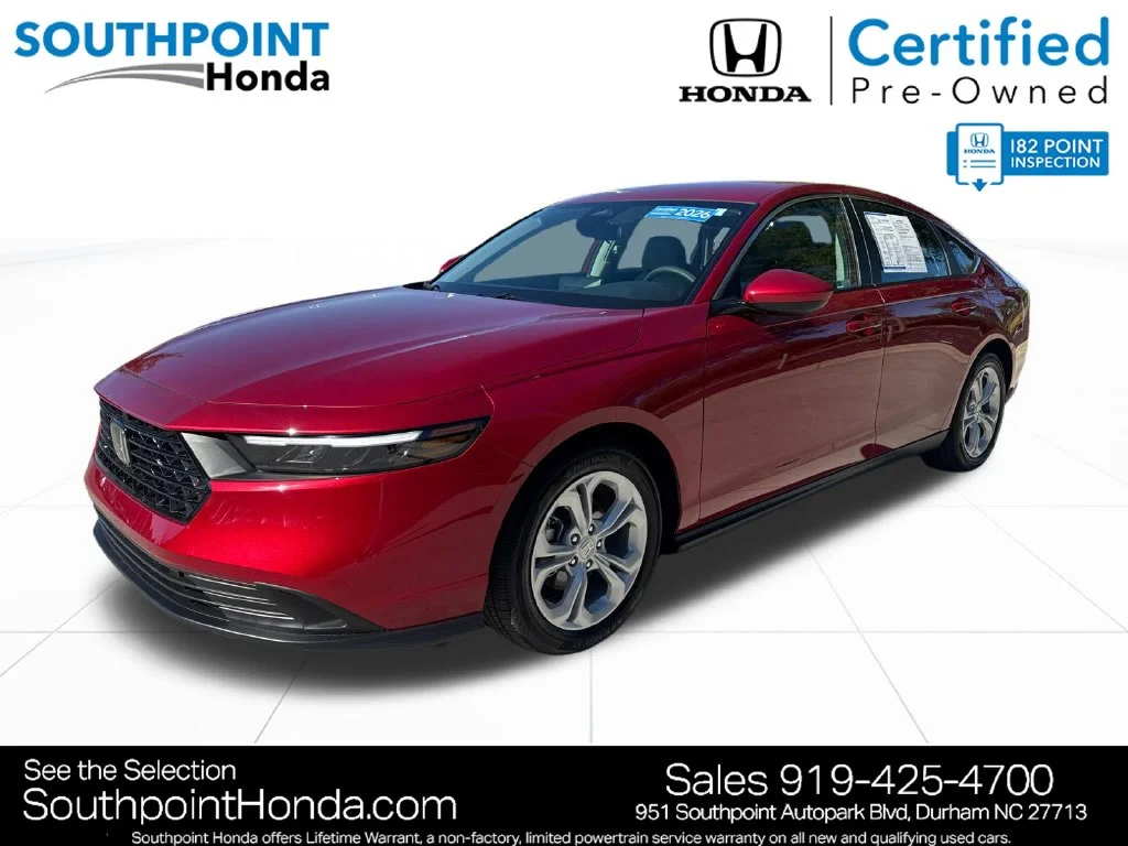 Certified Used 2026 Radiant Red Metallic Honda LX image 3