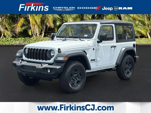 New 2026 Bright White Clear-Coat Exterior Paint Jeep Sport image 1