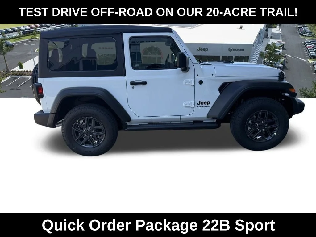 New 2026 Bright White Clear-Coat Exterior Paint Jeep Sport image 3