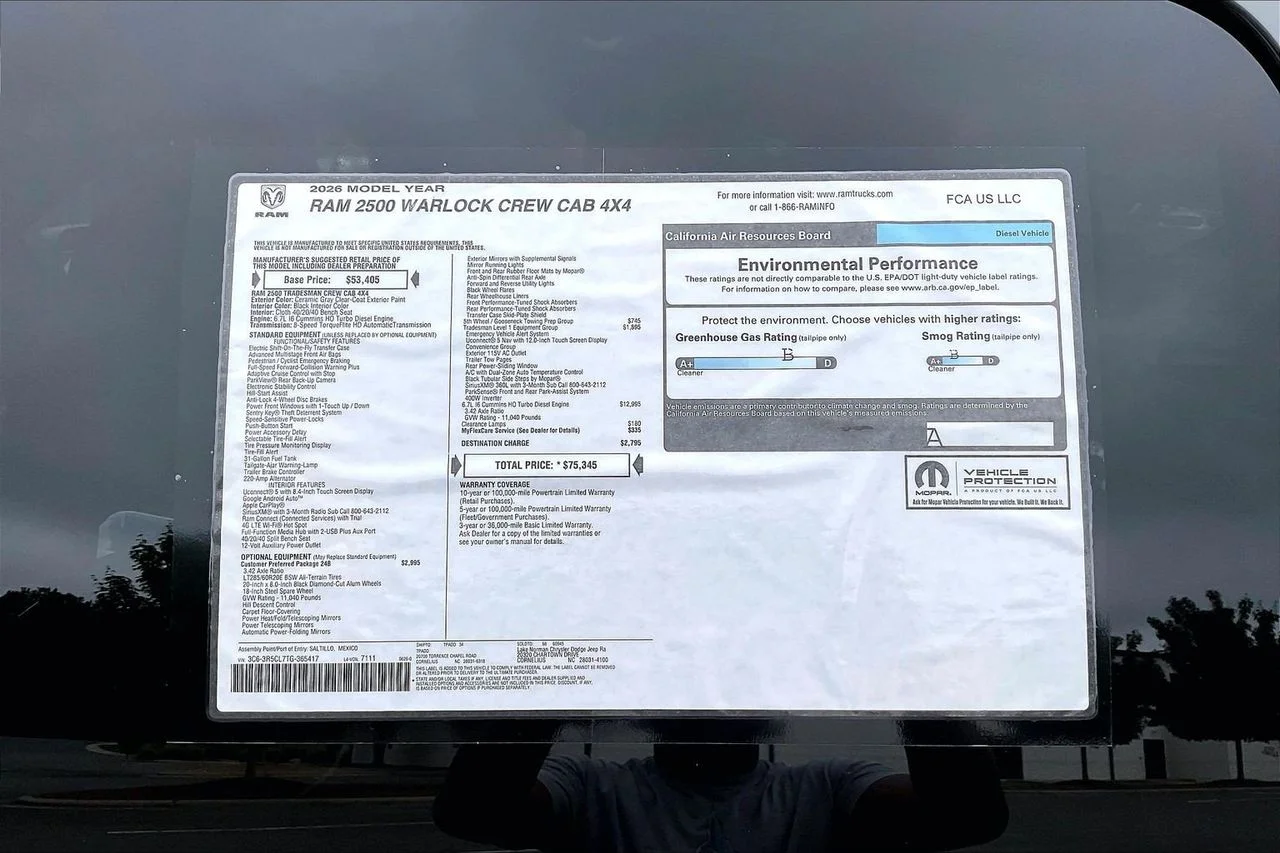 New 2026 Ceramic Gray Clearcoat RAM  image 37