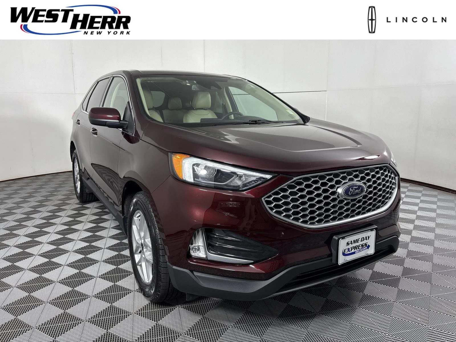 Used 2024 Burgundy Velvet Metallic Tinted Clearcoat Ford SEL image 1