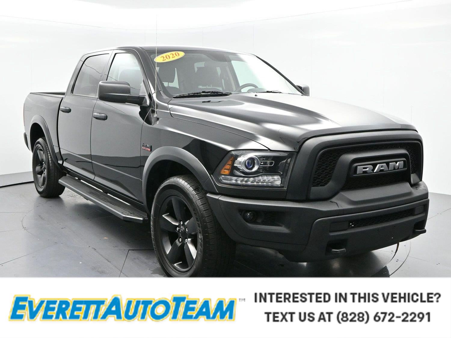 Used 2020 Diamond Black Crystal Pearlcoat Ram Warlock image 1