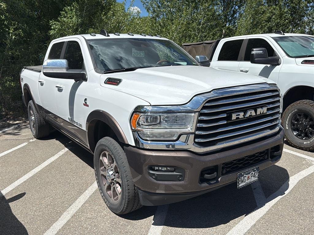 Used 2020 Bright White Clearcoat Ram Longhorn image 2