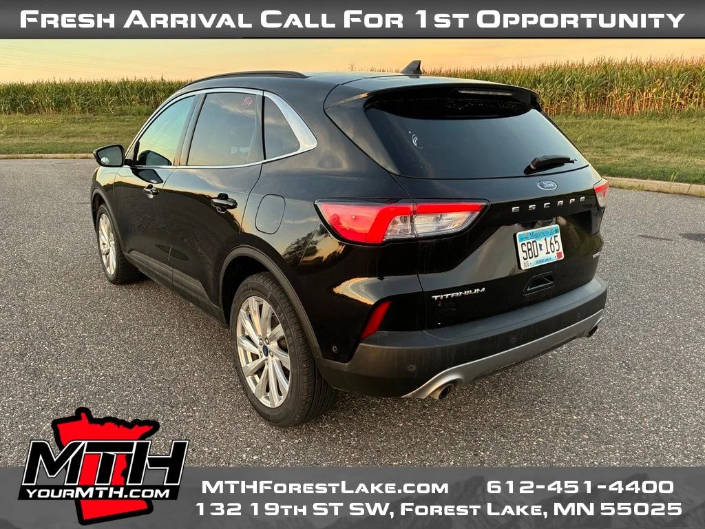 Used 2021 Black Ford Titanium image 6