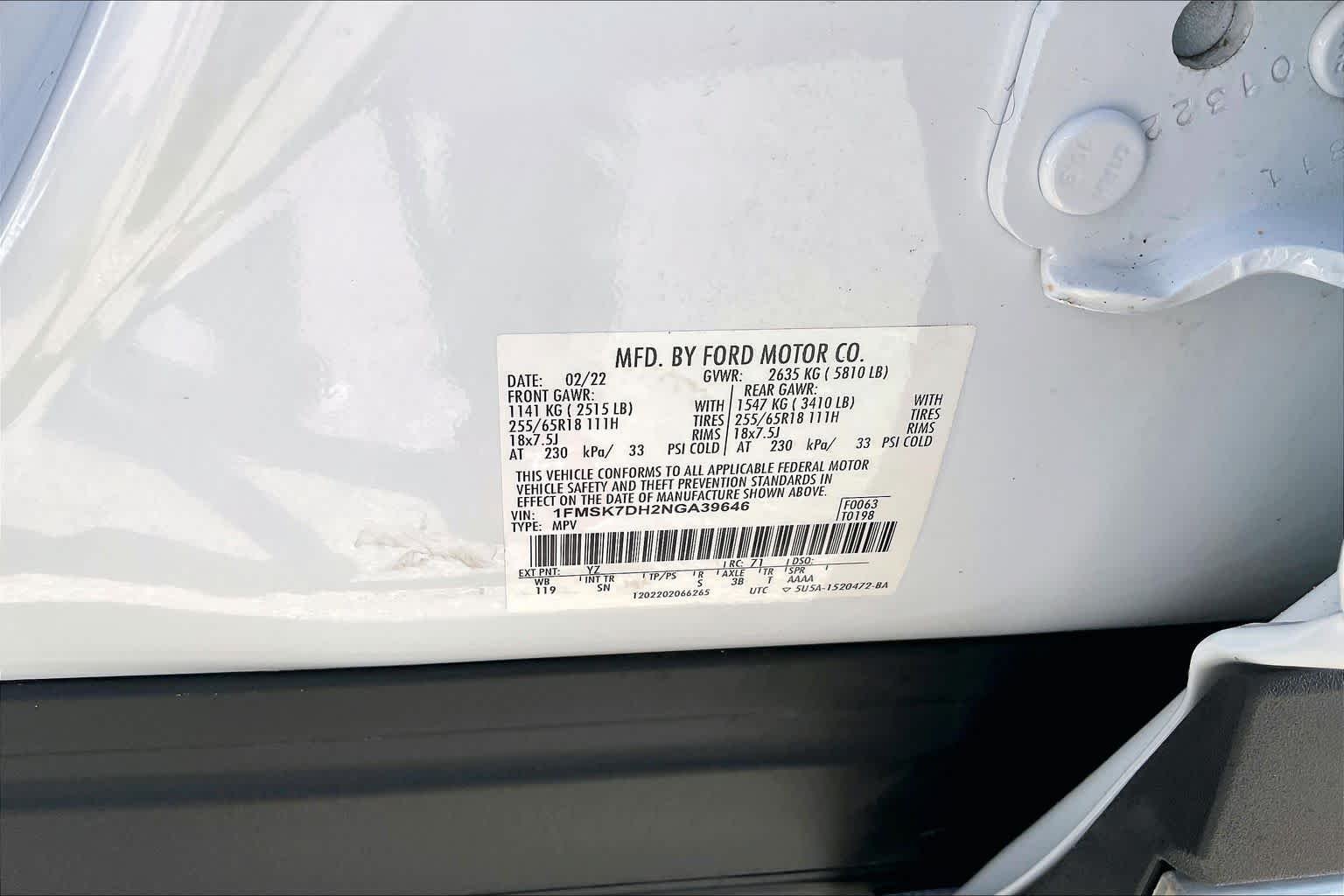 Used 2022 Oxford White Ford XLT image 52