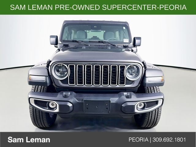 Used 2025 Jeep Wrangler 4xe Sahara 4XE with VIN 1C4RJXP67SW584355 for sale in Peoria, IL