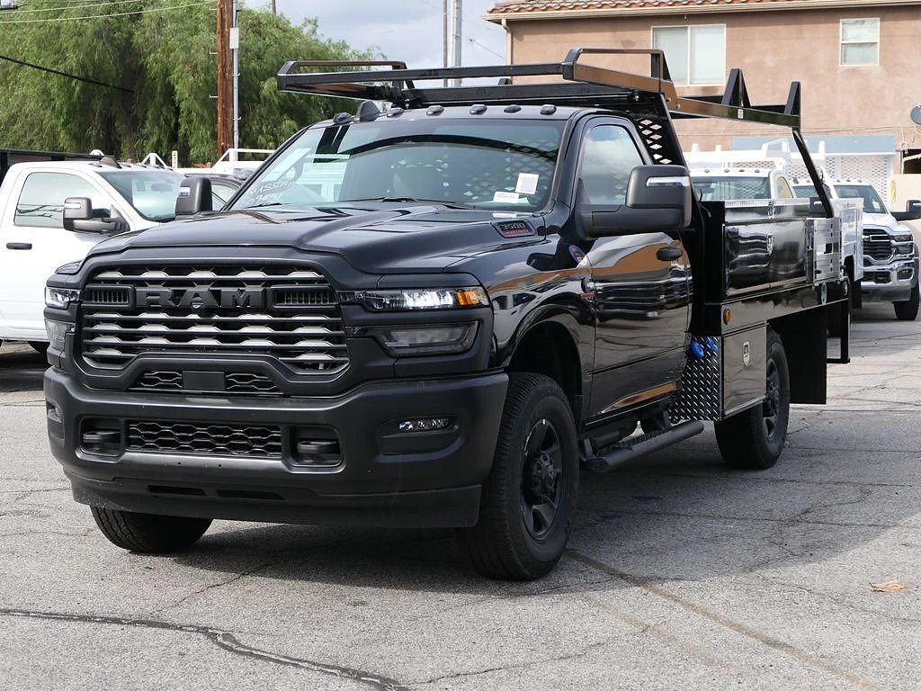 New 2026 Diamond Black Crystal Pearlcoat RAM Tradesman image 9