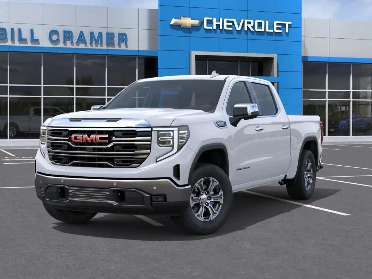 New 2026 Glacier White Tricoat GMC SLT image 6