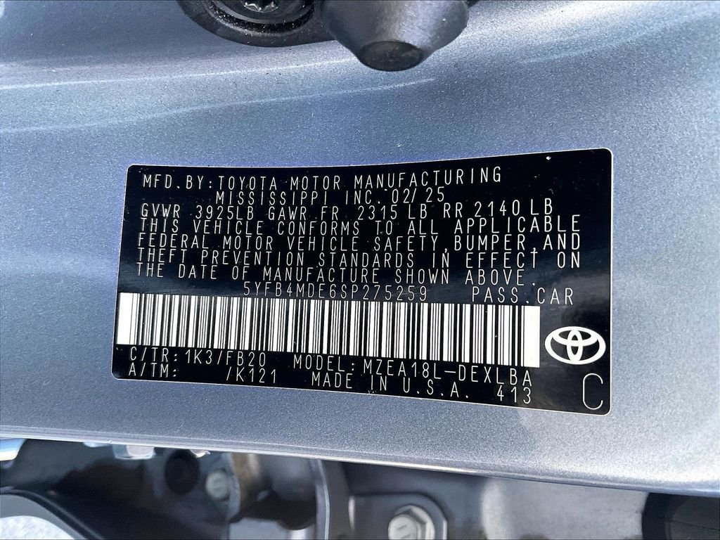 Certified Used 2025 Blue Toyota LE image 35