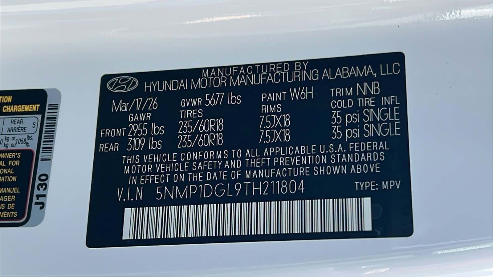 New 2026 Serenity White Hyundai SE AWD image 30