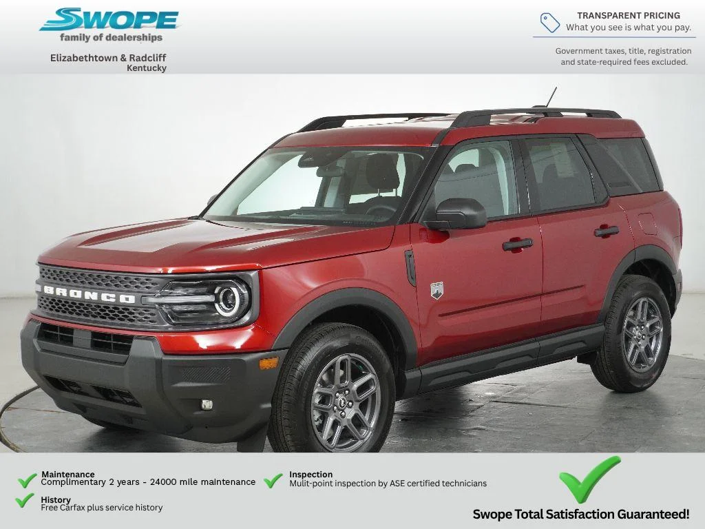 New 2025 Ruby Red Metallic Tinted Clearcoat Ford Big Bend image 10