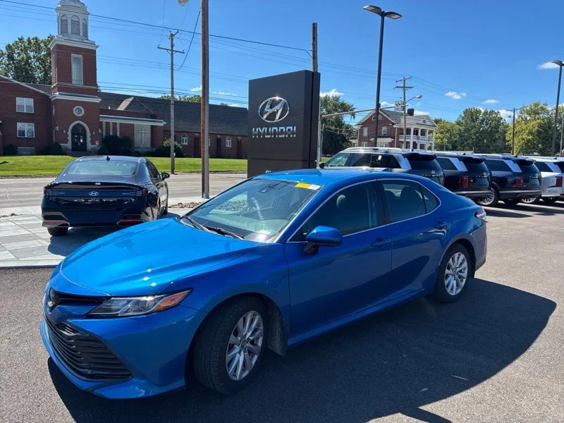Used 2019 Blue Toyota LE image 7