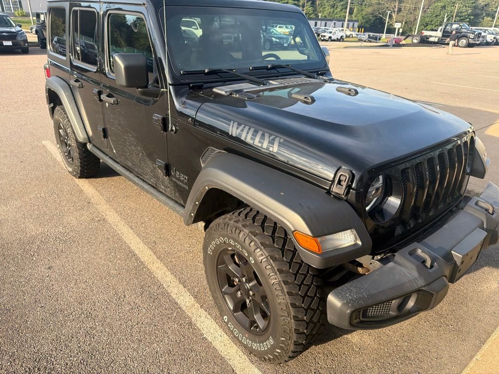 Used 2022 Black Jeep Unlimited Willys image 1