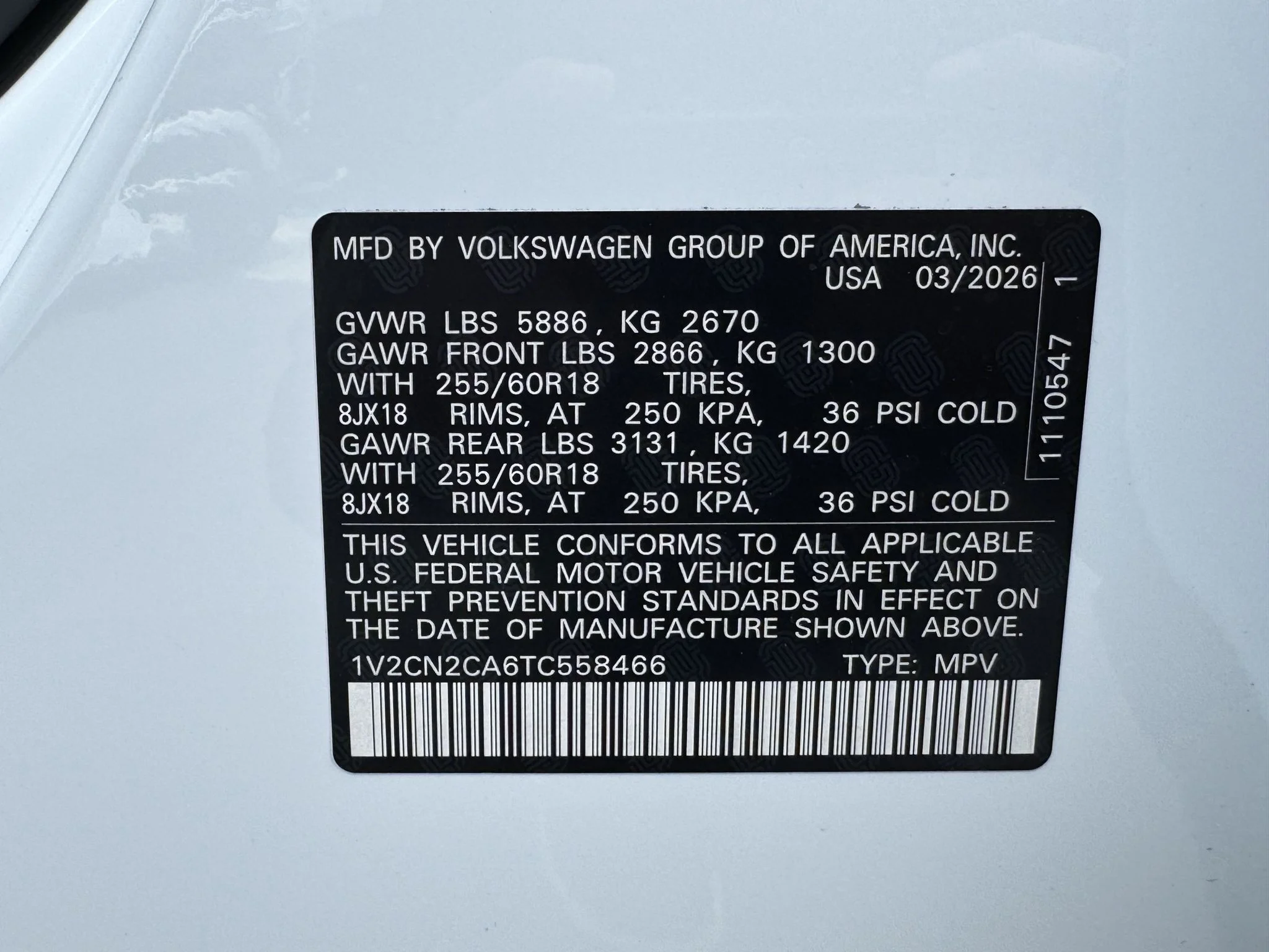 New 2026 Opal White Pearl Volkswagen 2.0T Peak Edition image 39