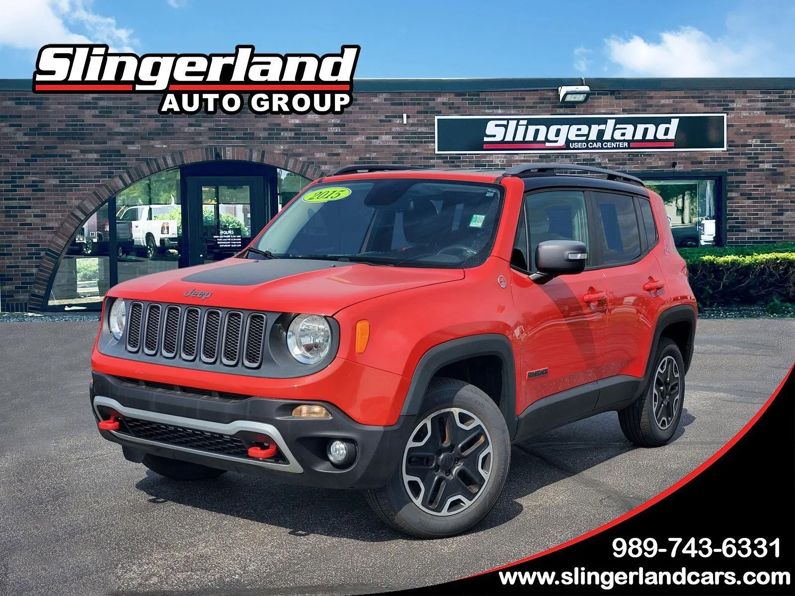Used 2015 Colorado Red Jeep Trailhawk image 1