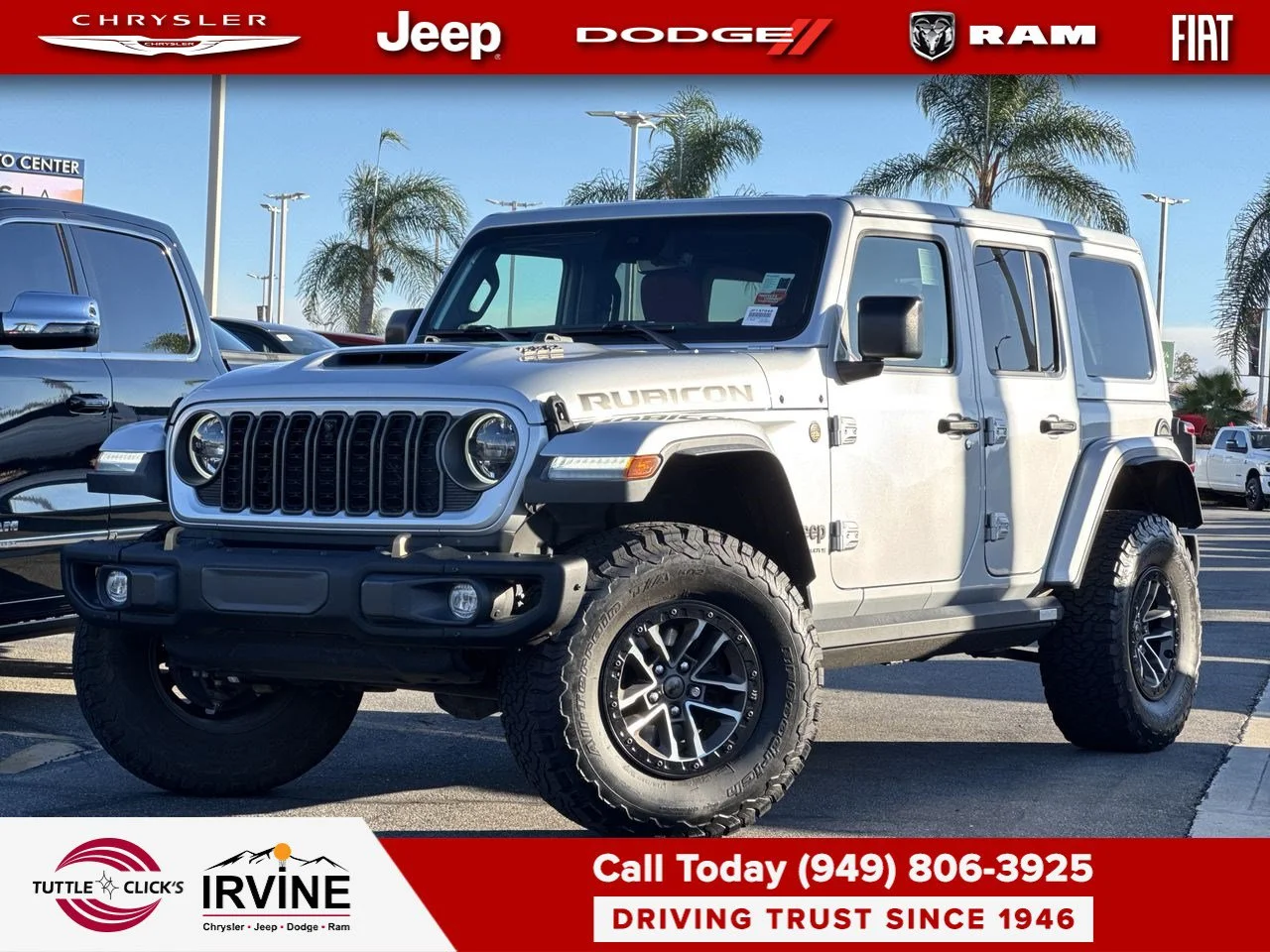 Used 2024 Silver Zynith Clearcoat Jeep Rubicon 392 image 1