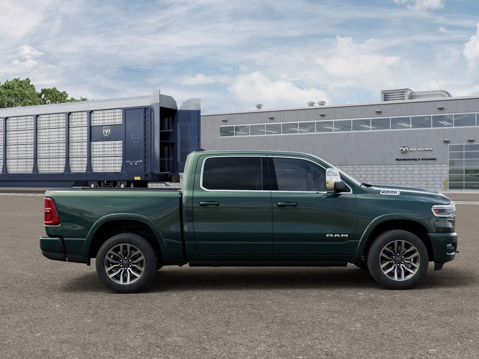 New 2027 Serrano-Green Metallic Exterior Paint RAM Longhorn image 12