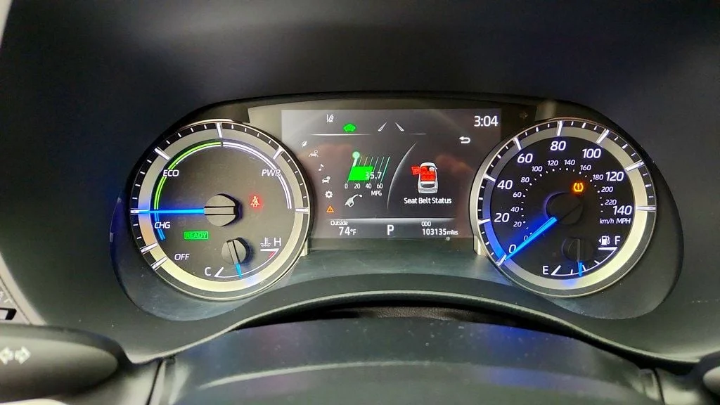 Used 2023 Wind Chill Pearl Toyota Hybrid LE AWD w/ 3-Row Seating & Toyota Safety Sense image 14