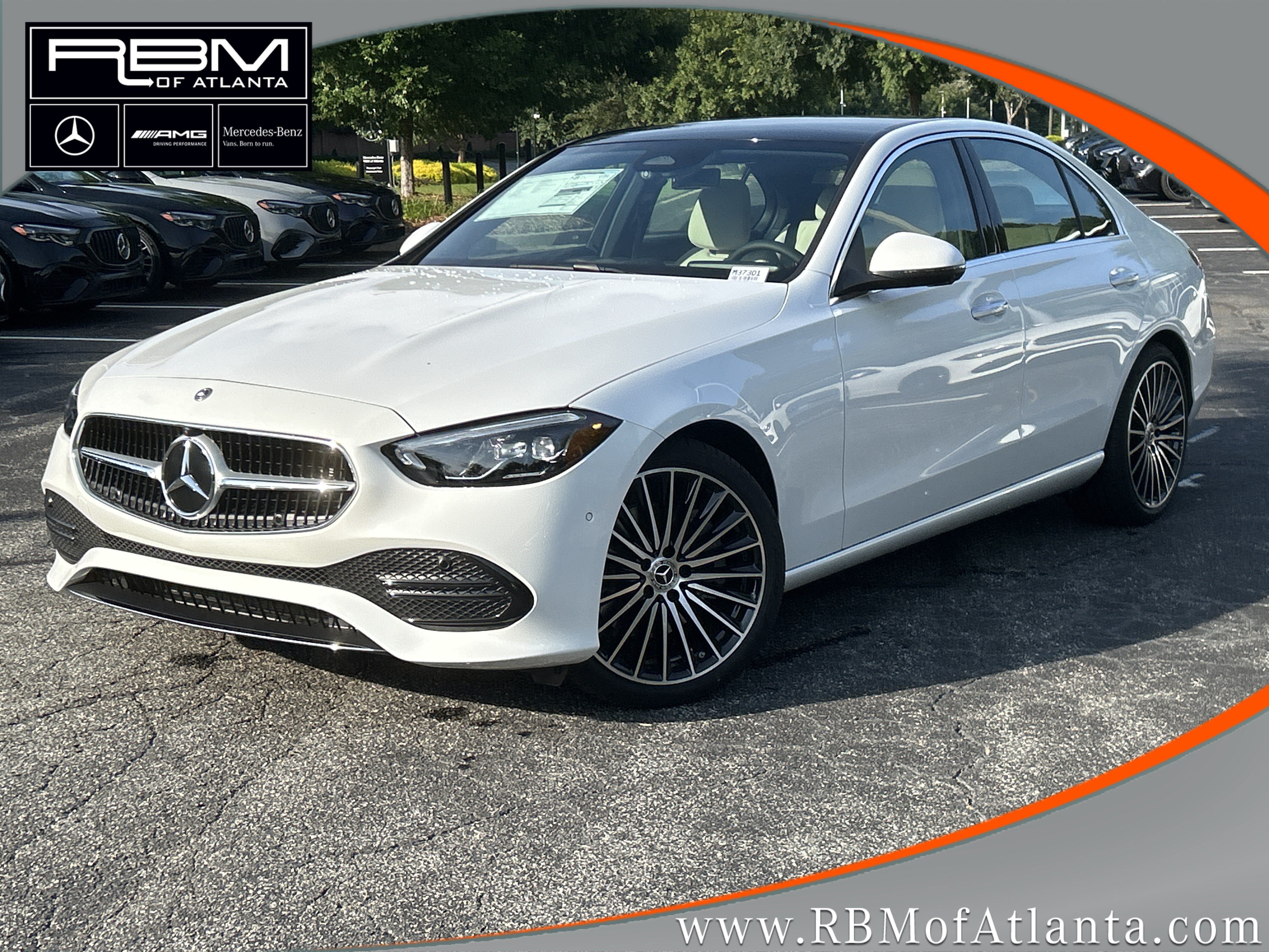 New 2026 MANUFAKTUR Moonlight White Metallic Mercedes-Benz C 300 Sedan image 1