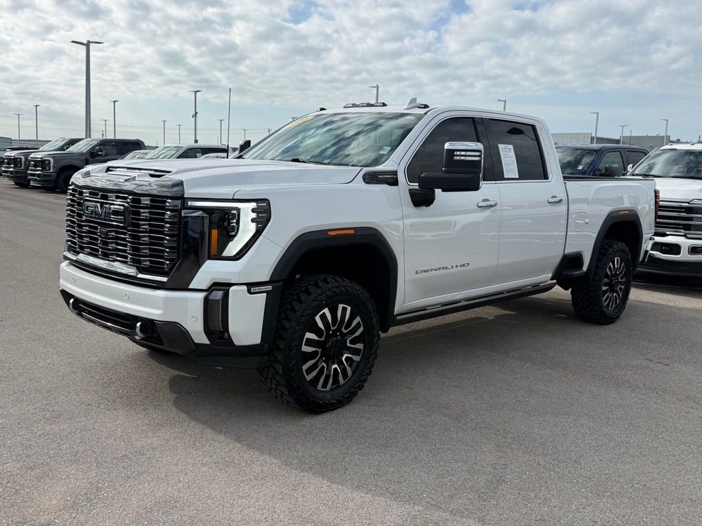 Used 2024 White Frost Tri-Coat GMC Denali Ultimate image 40
