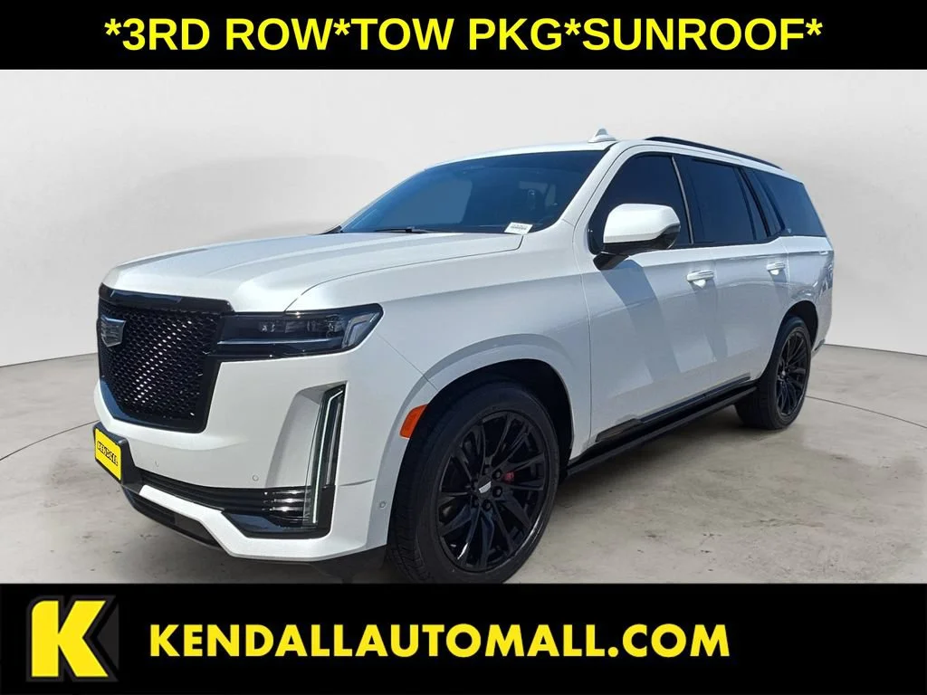 Used 2023 CRYSTAL WHITE TRICOAT Cadillac 4WD Sport Platinum image 1