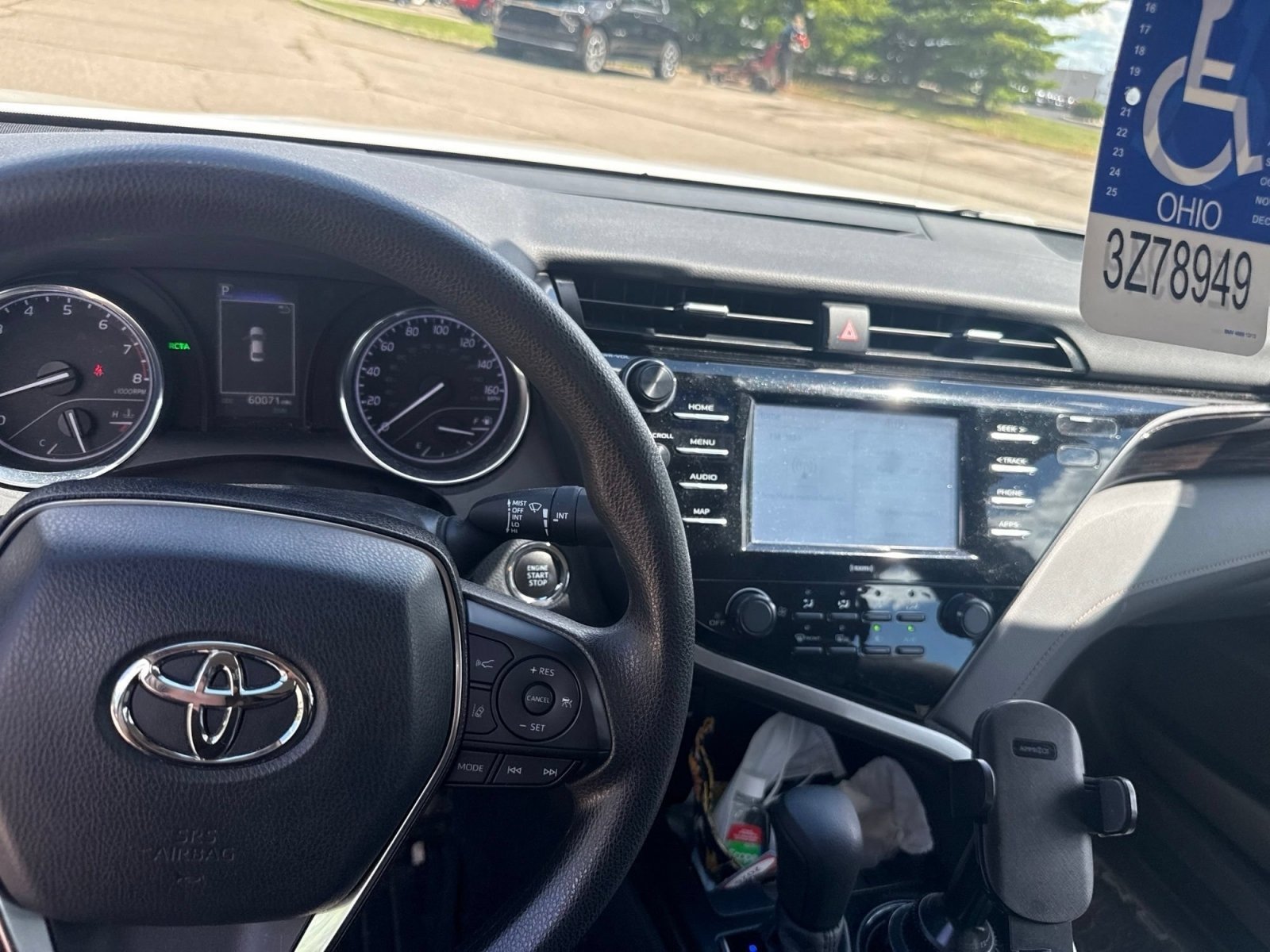 Used 2020 Super White Toyota LE image 3