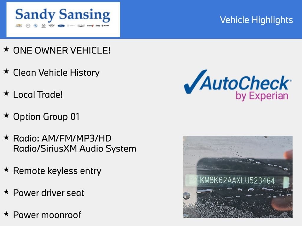 Used 2020 White Hyundai SEL Plus image 8